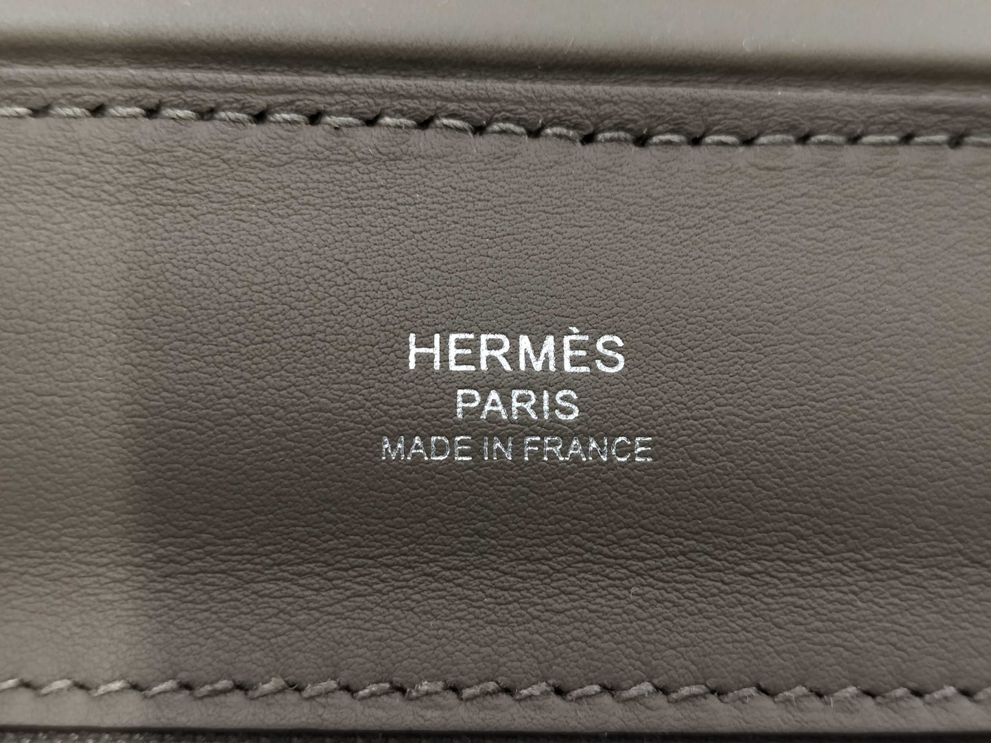 HERMES W-stamped 2-Way Van Yattle Mini 24 Etoupe Silver Hardware Handbag
