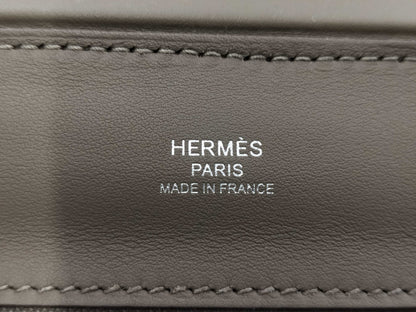 HERMES W-stamped 2-Way Van Yattle Mini 24 Etoupe Silver Hardware Handbag