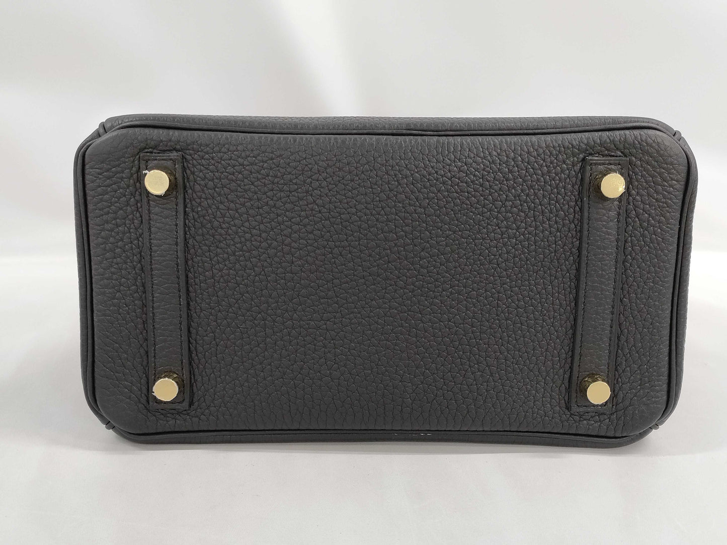 HERMES Birkin 25 Togo Black Gold Hardware Z Stamp Black Noir Handbag