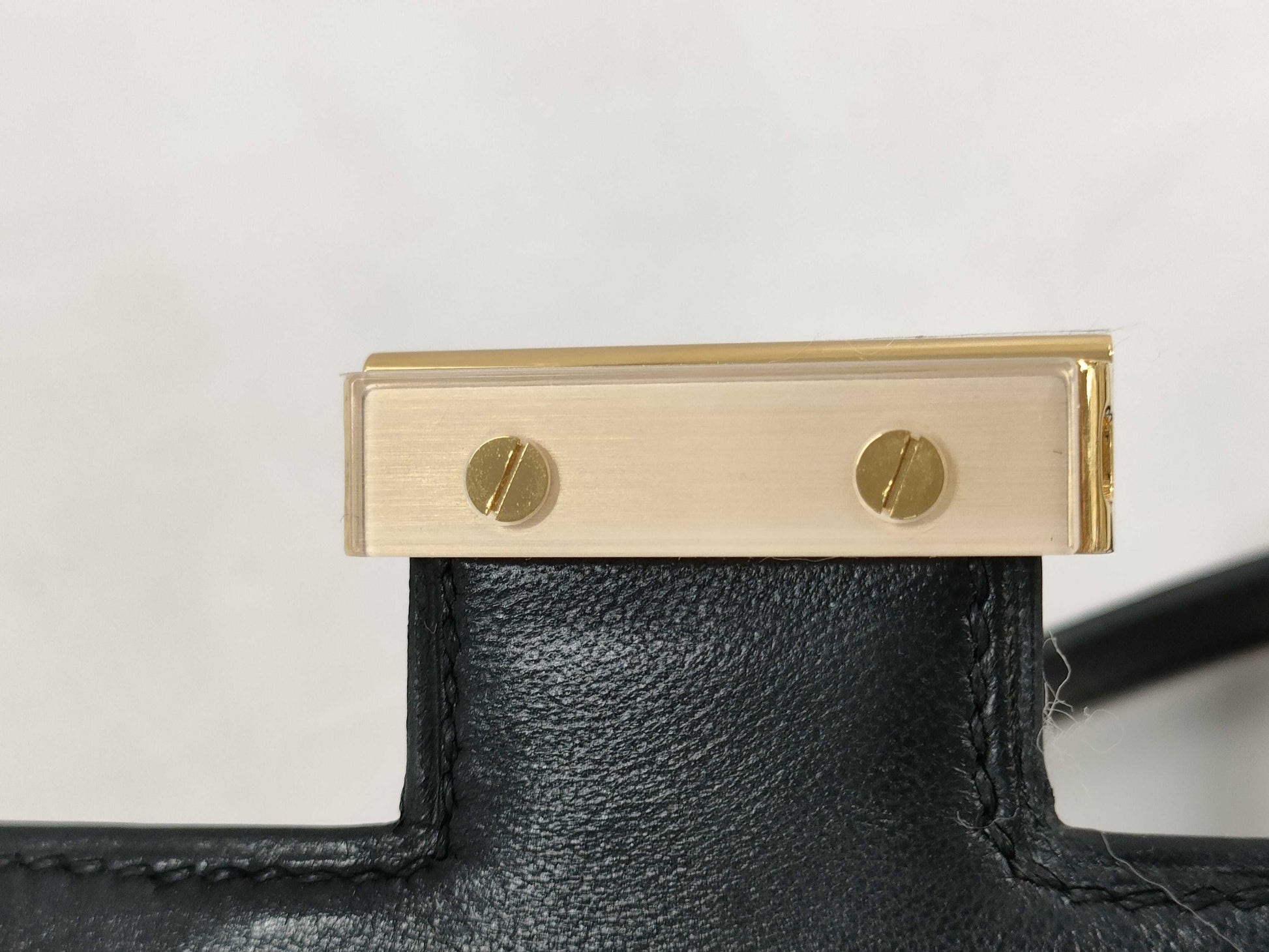 HERMES Constance Mini Miroir Epson Black Gold Hardware B Stamp Black Noir Shoulder Bag
