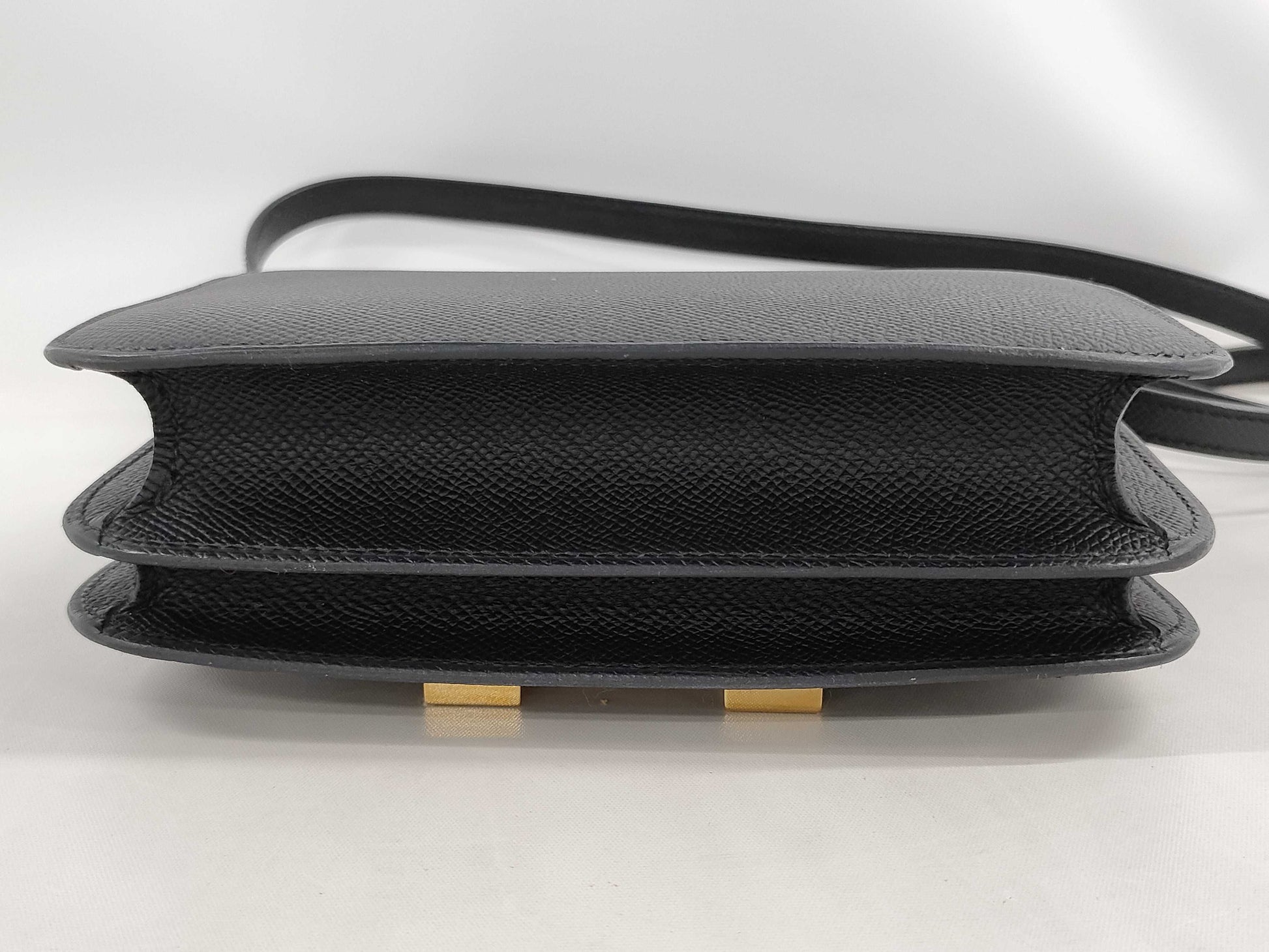 HERMES Constance Mini Miroir Epson Black Gold Hardware B Stamp Black Noir Shoulder Bag