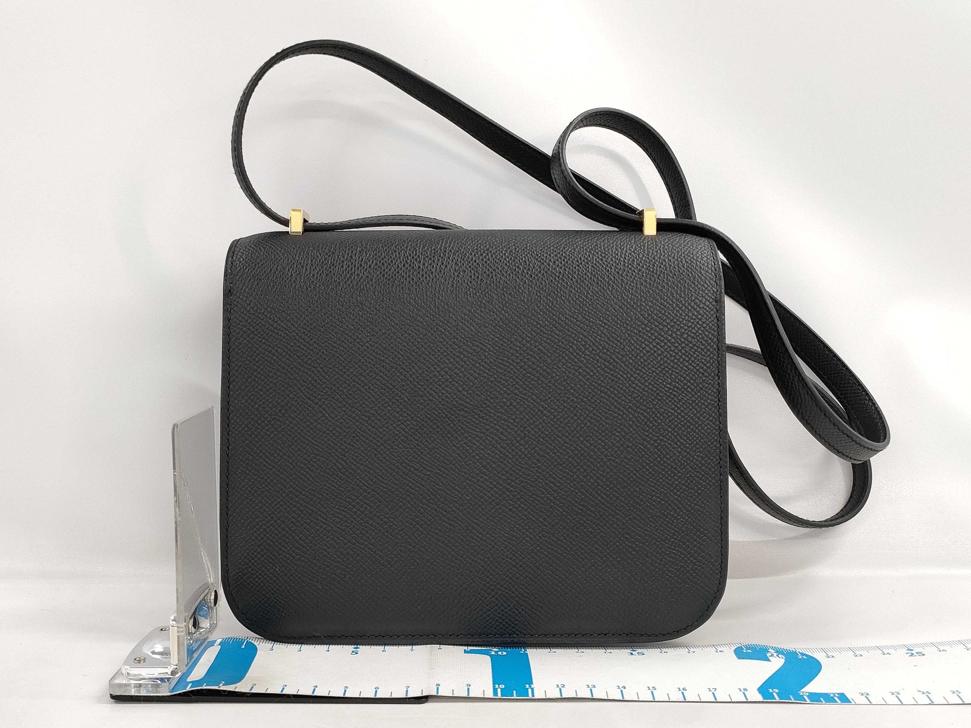 HERMES Constance Mini Miroir Epson Black Gold Hardware B Stamp Black Noir Shoulder Bag