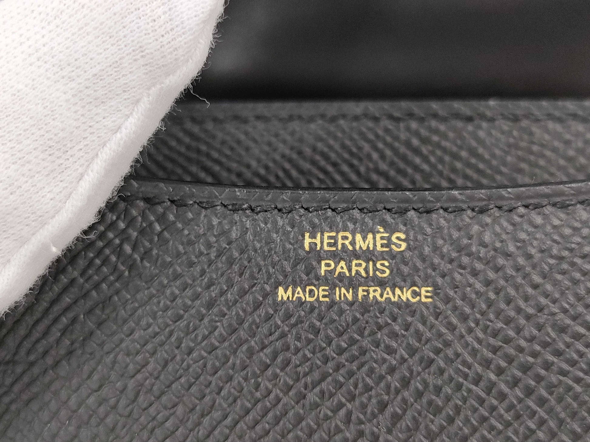 HERMES Constance Mini Miroir Epson Black Gold Hardware B Stamp Black Noir Shoulder Bag