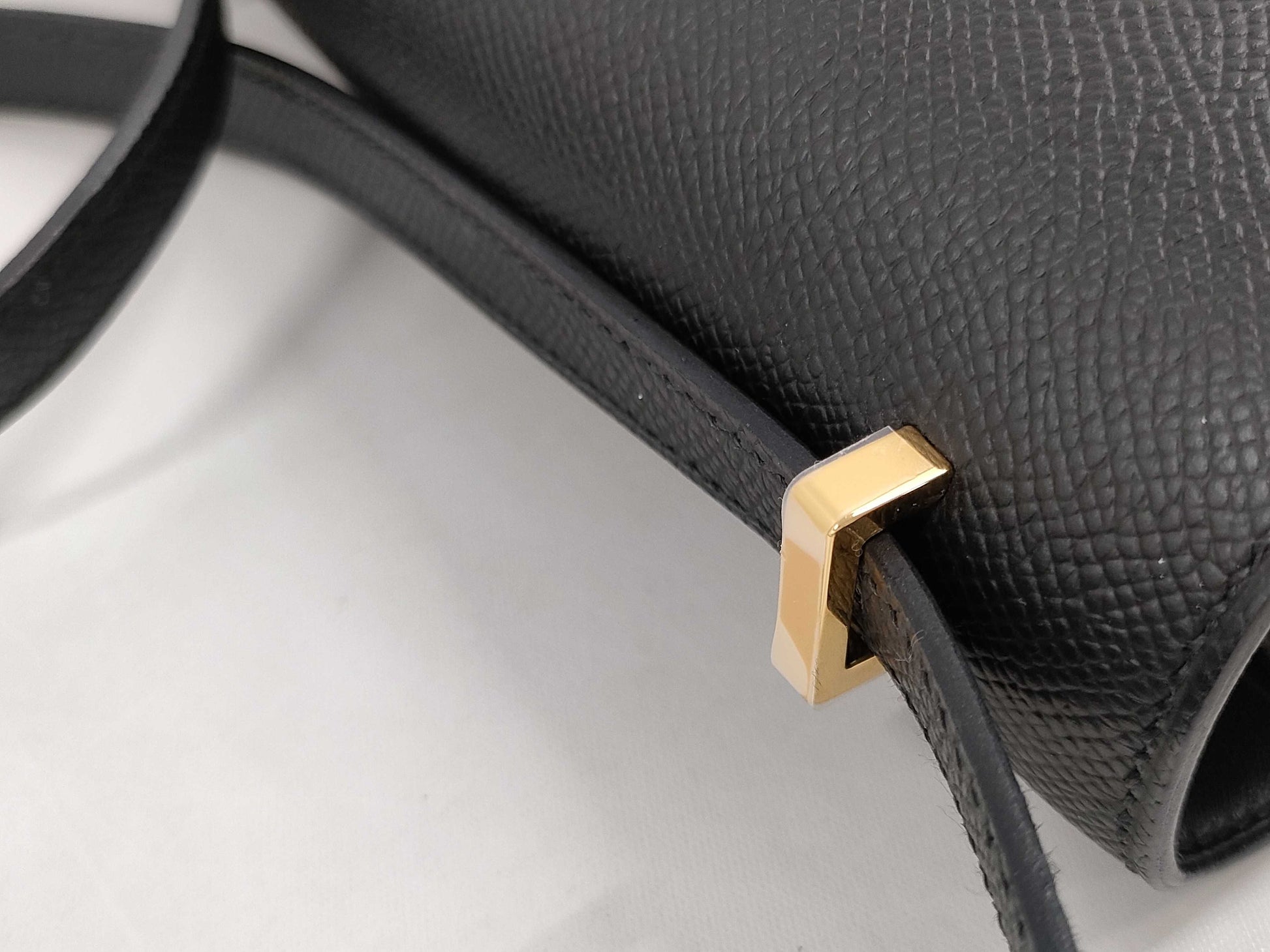 HERMES Constance Mini Miroir Epson Black Gold Hardware B Stamp Black Noir Shoulder Bag