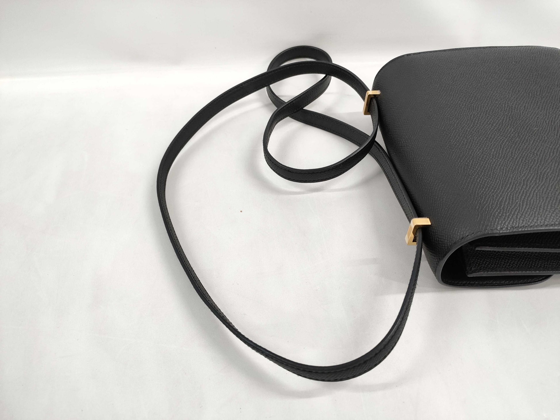 HERMES Constance Mini Miroir Epson Black Gold Hardware B Stamp Black Noir Shoulder Bag