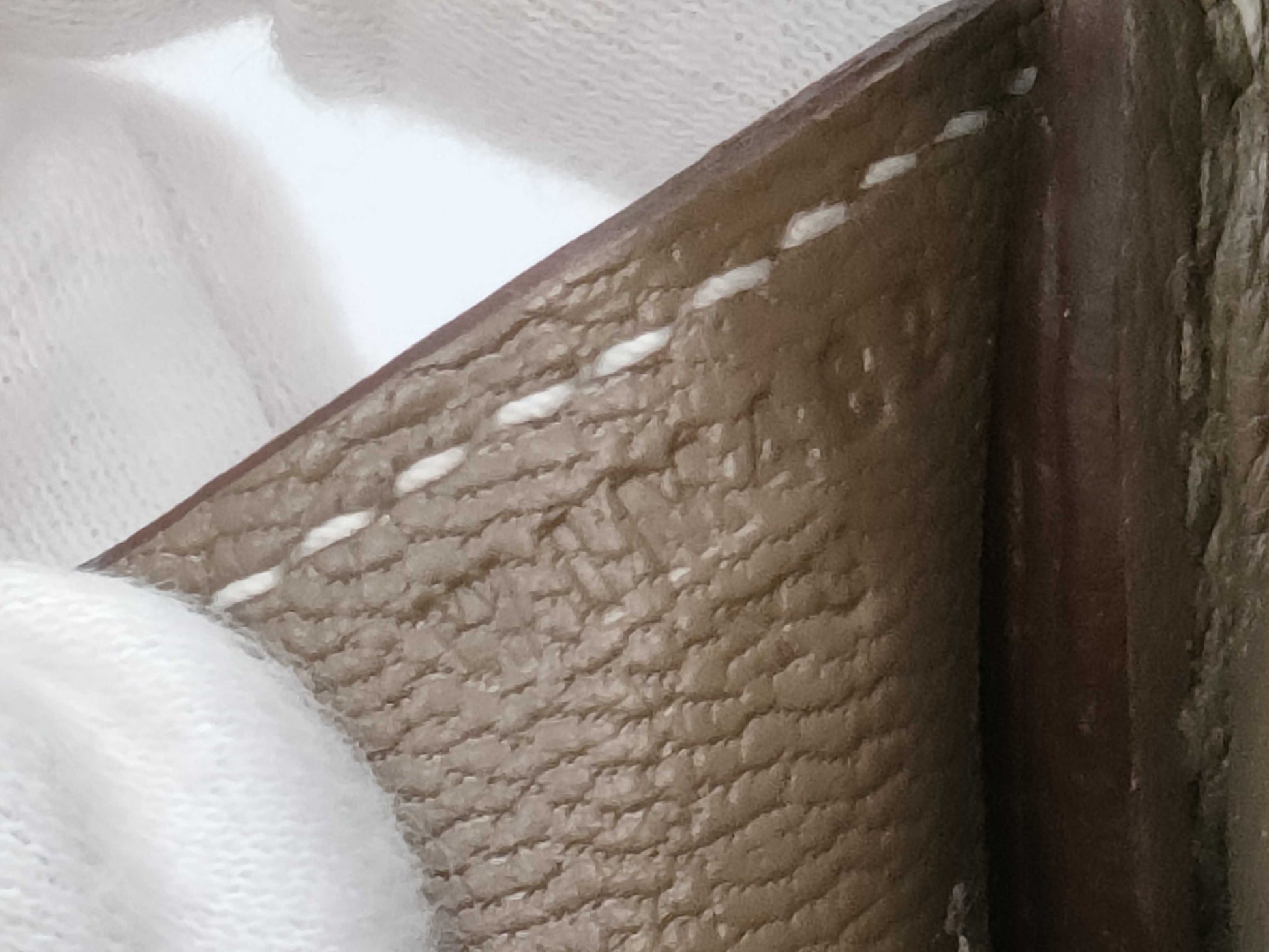 HERMES Birkin 30 Etoupe Togo Gold Hardware W Stamp Handbag
