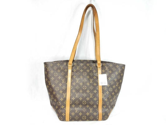 LOUIS VUITTON Monogram Sac Shopping M51108 Brown Shoulder Bag
