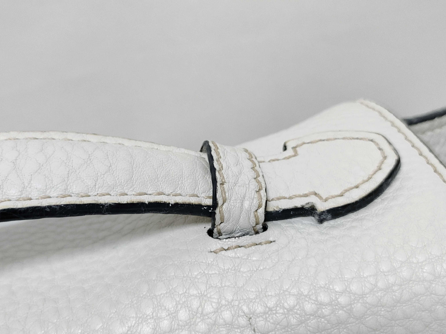 PRADA Prada Leather 2-Way Handbag White BT0962 Handbag