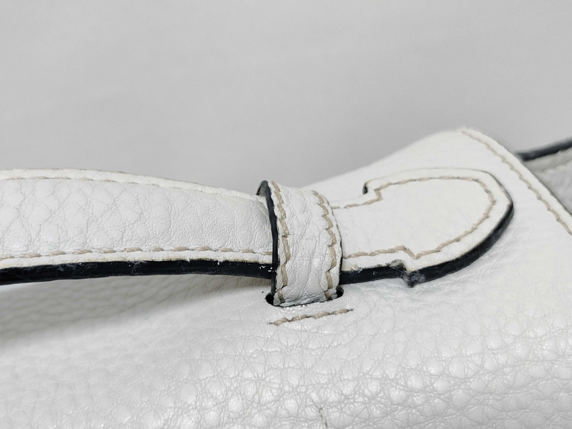 PRADA Prada Leather 2-Way Handbag White BT0962 Handbag