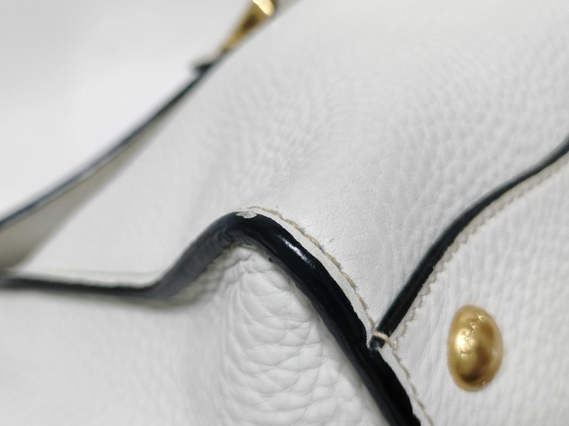 PRADA Prada Leather 2-Way Handbag White BT0962 Handbag