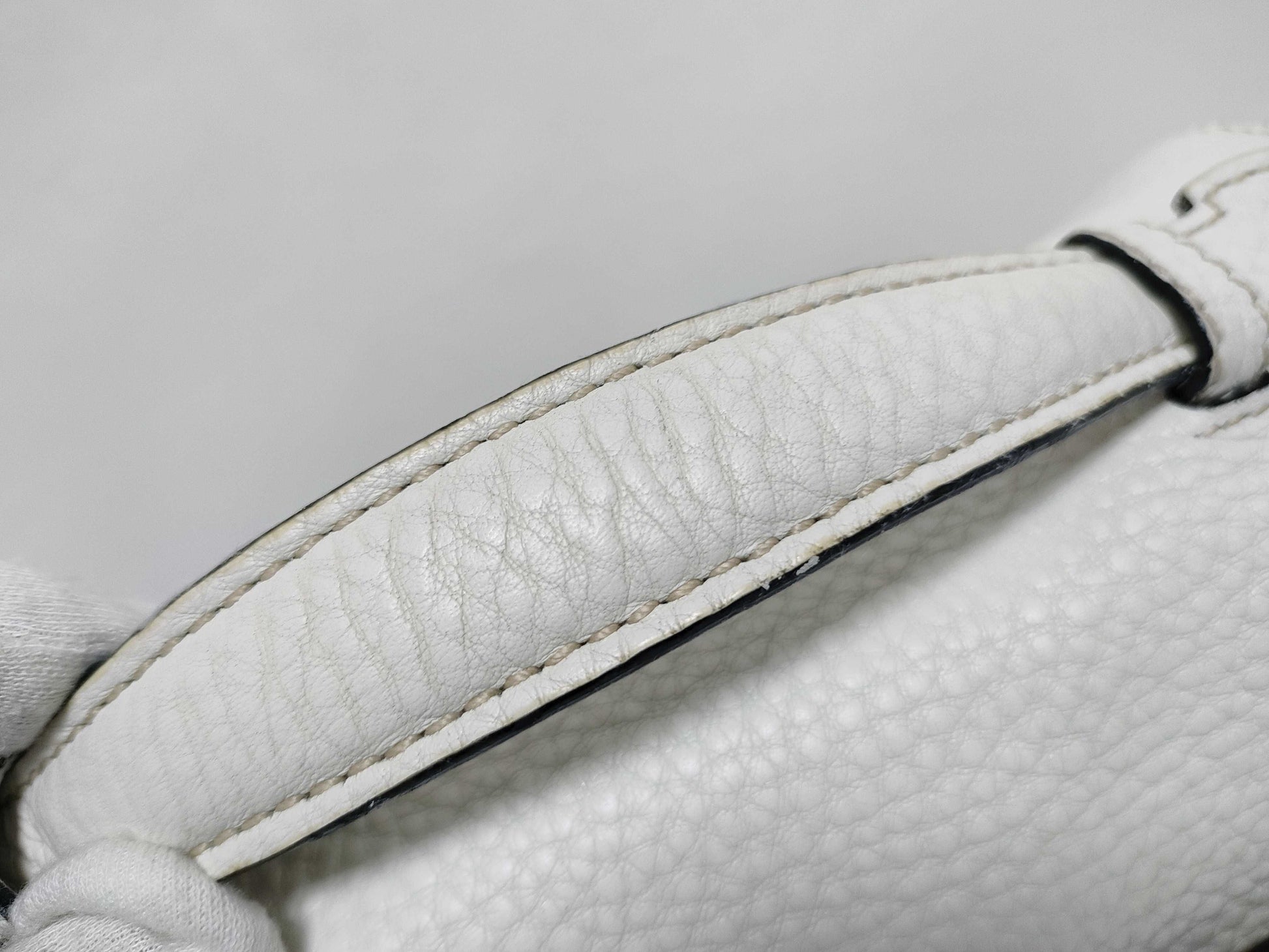 PRADA Prada Leather 2-Way Handbag White BT0962 Handbag