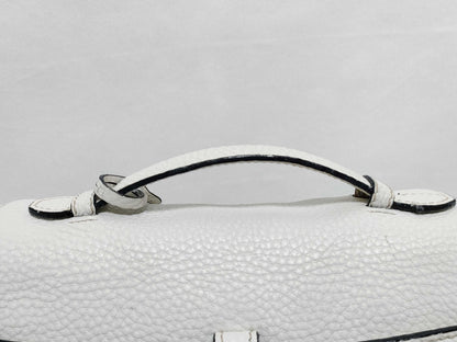 PRADA Prada Leather 2-Way Handbag White BT0962 Handbag