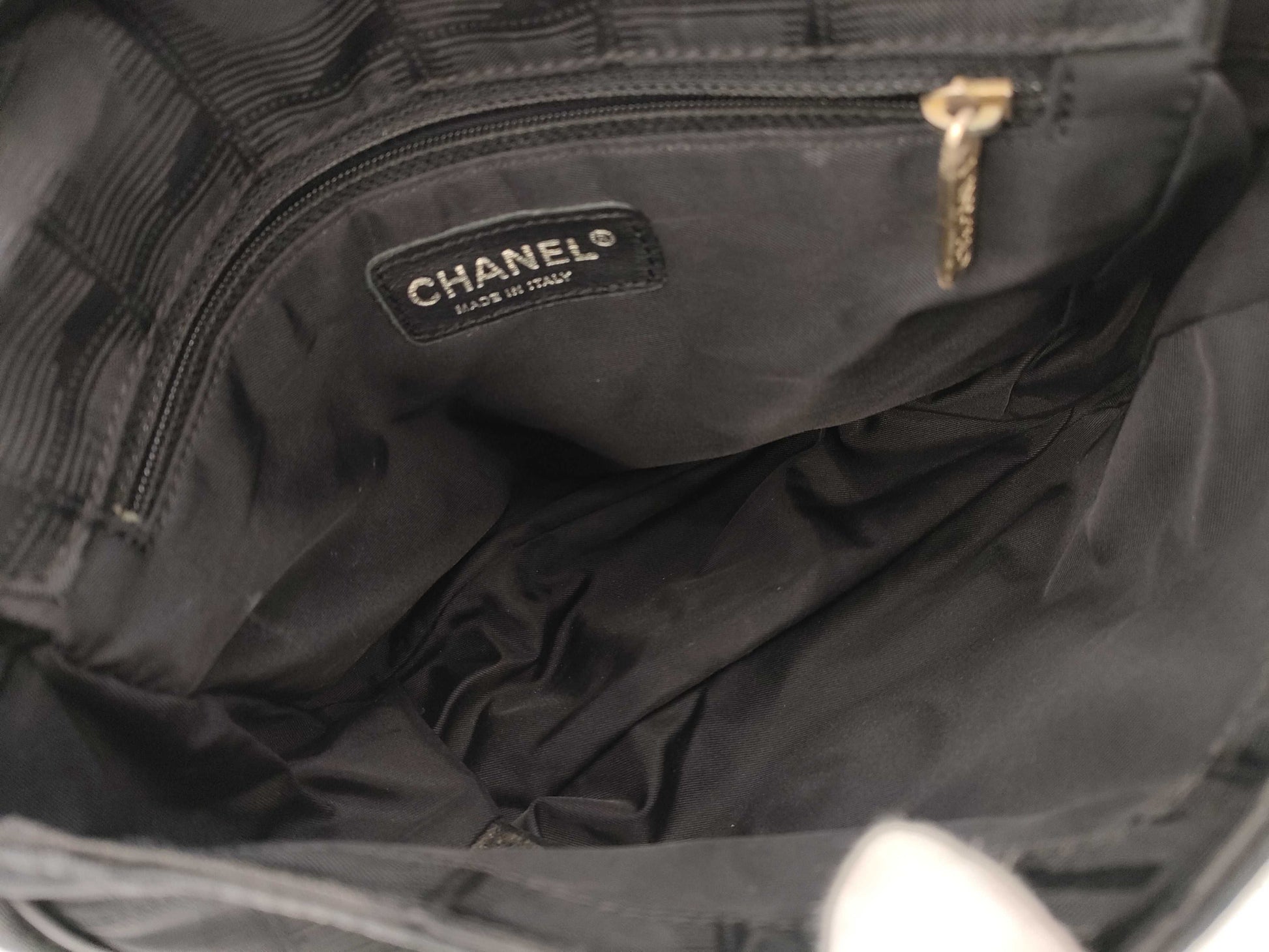 CHANEL Travel Line Nylon Body Bag, Black, Waist Bag
