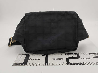 CHANEL Travel Line Nylon Body Bag, Black, Waist Bag