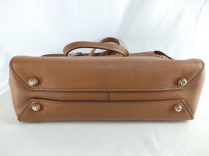 Miu Miu Madras Leather 2-Way Handbag, Brown, 5BB004