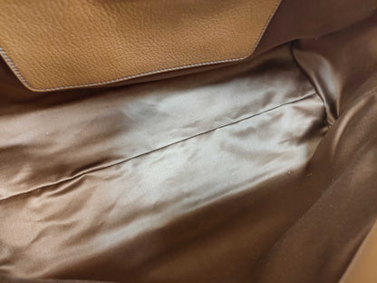 Miu Miu Madras Leather 2-Way Handbag, Brown, 5BB004