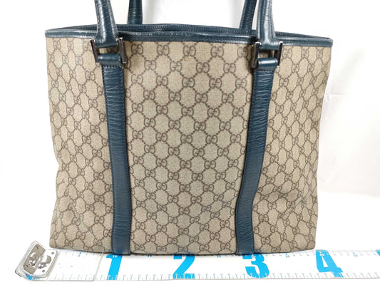 GUCCI ID - Gucci GG Supreme PVC x leather Tote bag