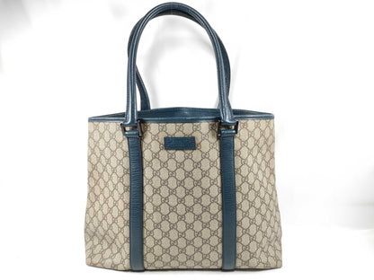 GUCCI ID - Gucci GG Supreme PVC x leather Tote bag