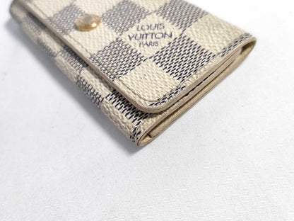 LOUIS VUITTON Damier Azur Key Case/Key Holder