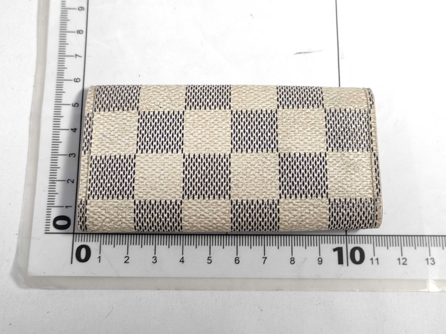 LOUIS VUITTON Damier Azur Key Case/Key Holder