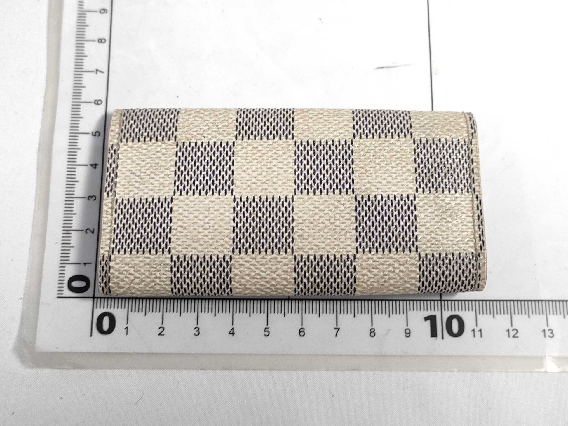 LOUIS VUITTON Damier Azur Key Case/Key Holder