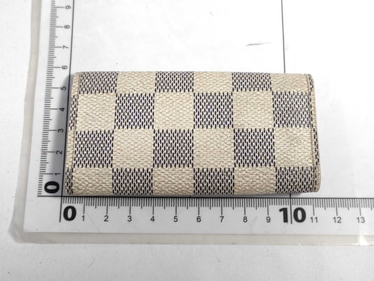 LOUIS VUITTON Damier Azur Key Case/Key Holder