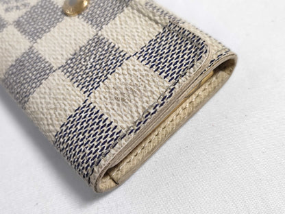 LOUIS VUITTON Damier Azur Key Case/Key Holder