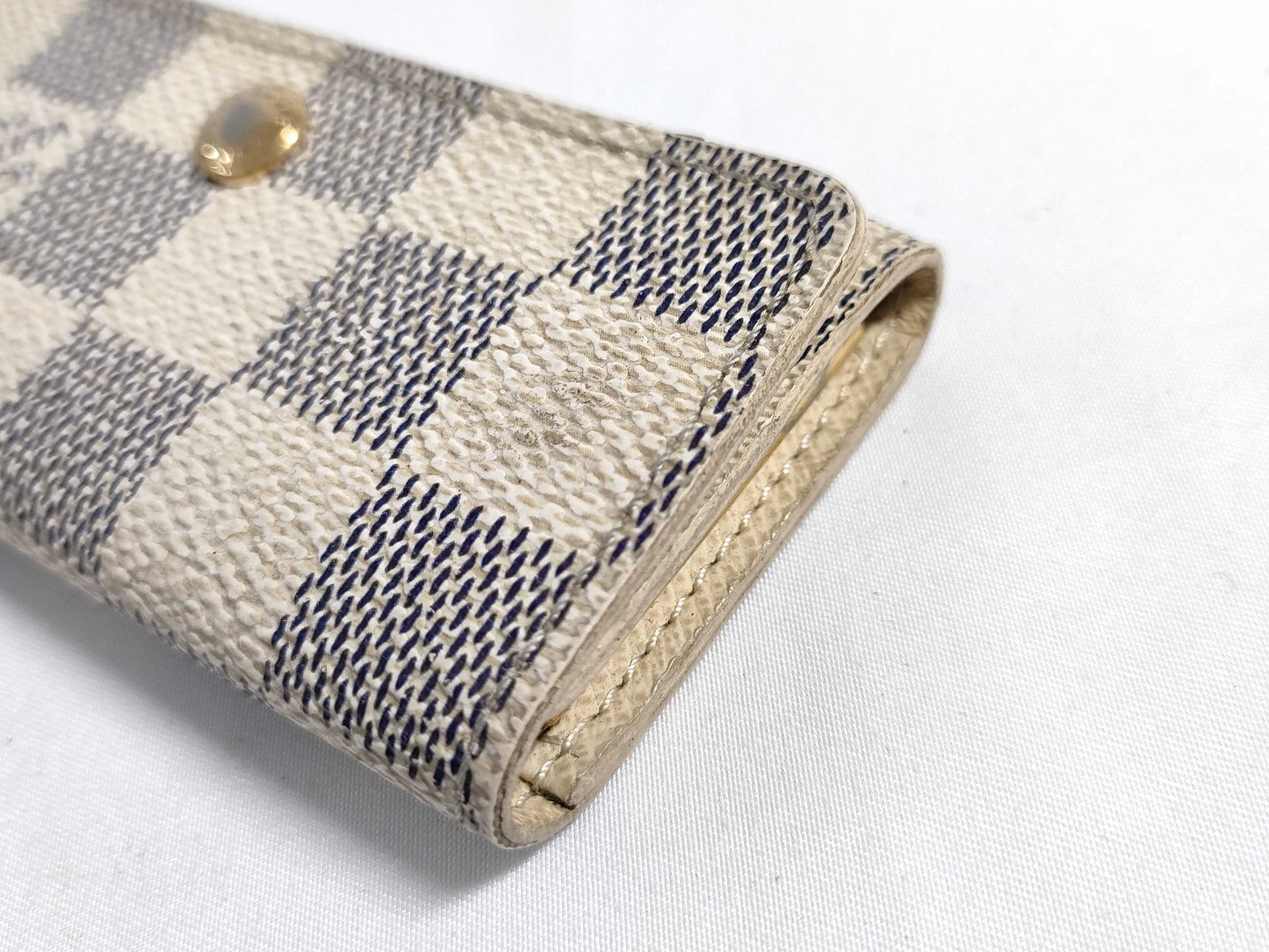LOUIS VUITTON Damier Azur Key Case/Key Holder