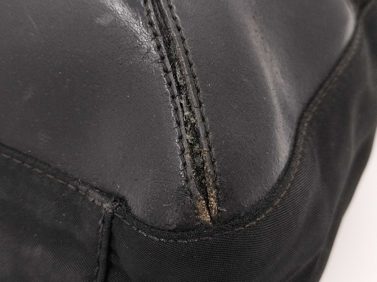 PRADA Triangle Logo Tote Bag