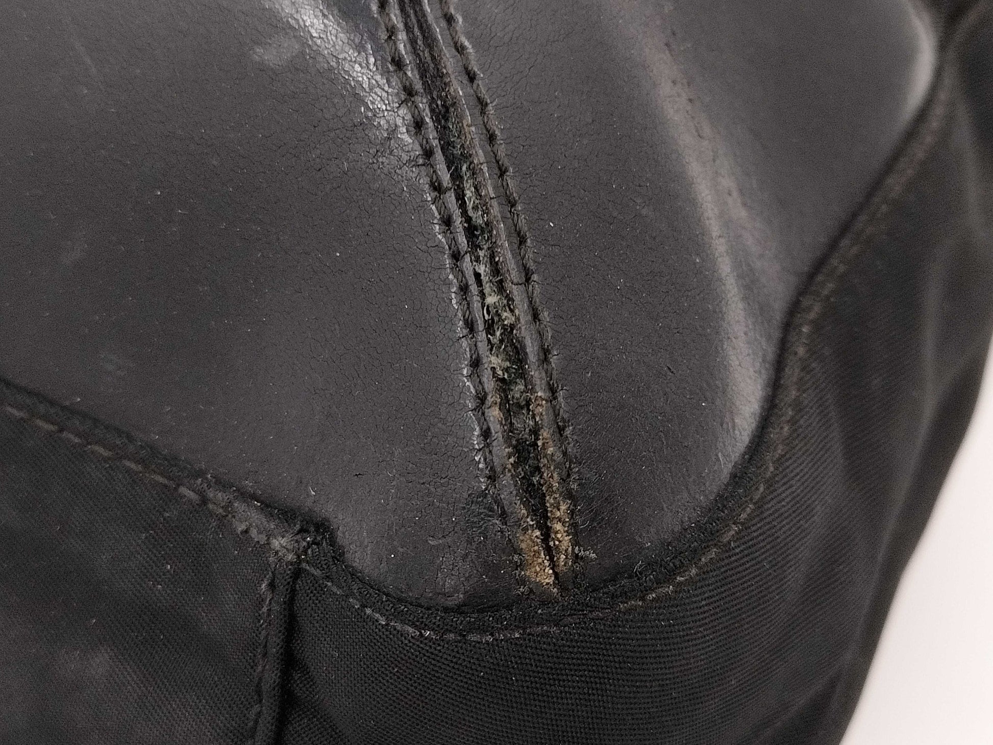 PRADA Triangle Logo Tote Bag