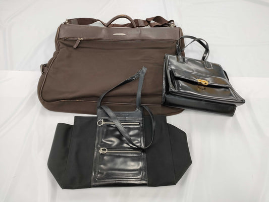 Salvatore Ferragamo 3-Piece Leather Bag Set
