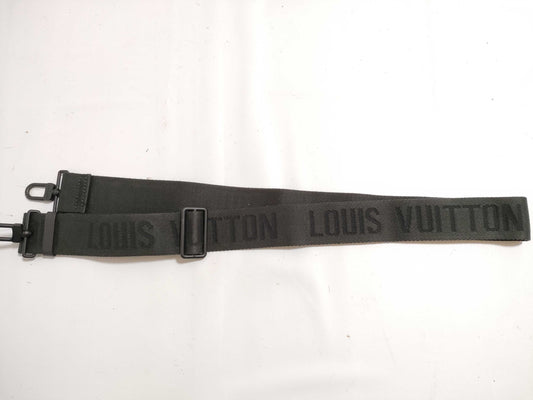 LOUIS VUITTON Canvas Black Shoulder Strap