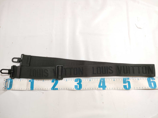LOUIS VUITTON Canvas Black Shoulder Strap