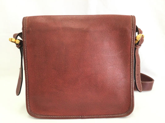 LOEWE Anagram Red Flap Shoulder Bag