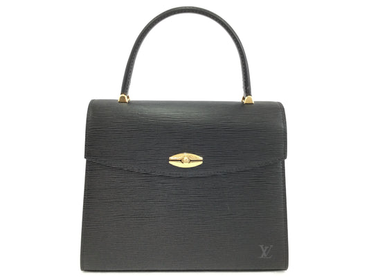 LOUIS VUITTON Malesherbes Noir Handbag