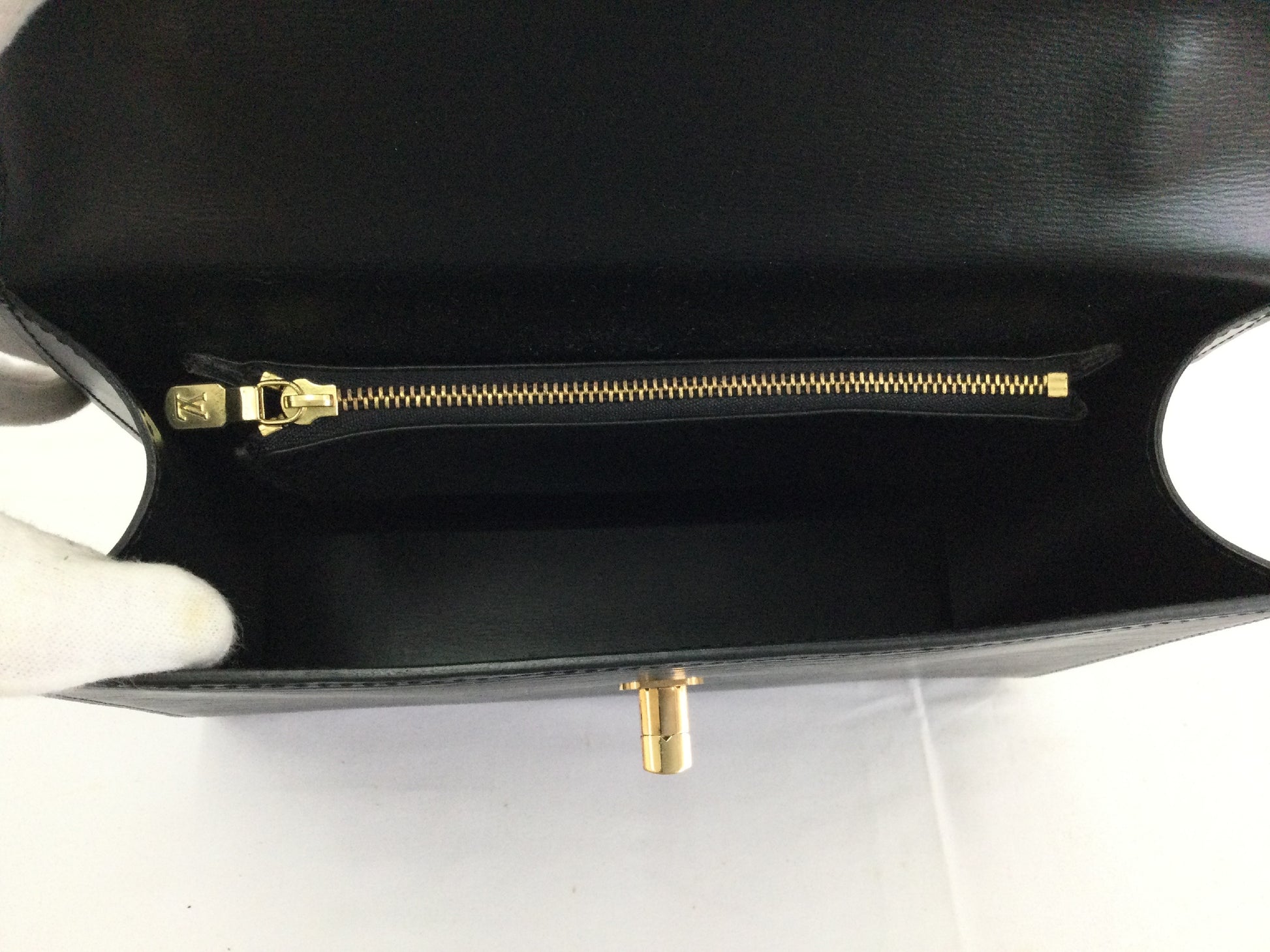 LOUIS VUITTON Malesherbes Noir Handbag