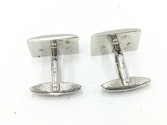 dunhill SV925 Cufflinks Silver #16.4g Tie Clip/Cufflinks
