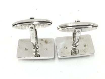 dunhill SV925 Cufflinks Silver #16.4g Tie Clip/Cufflinks