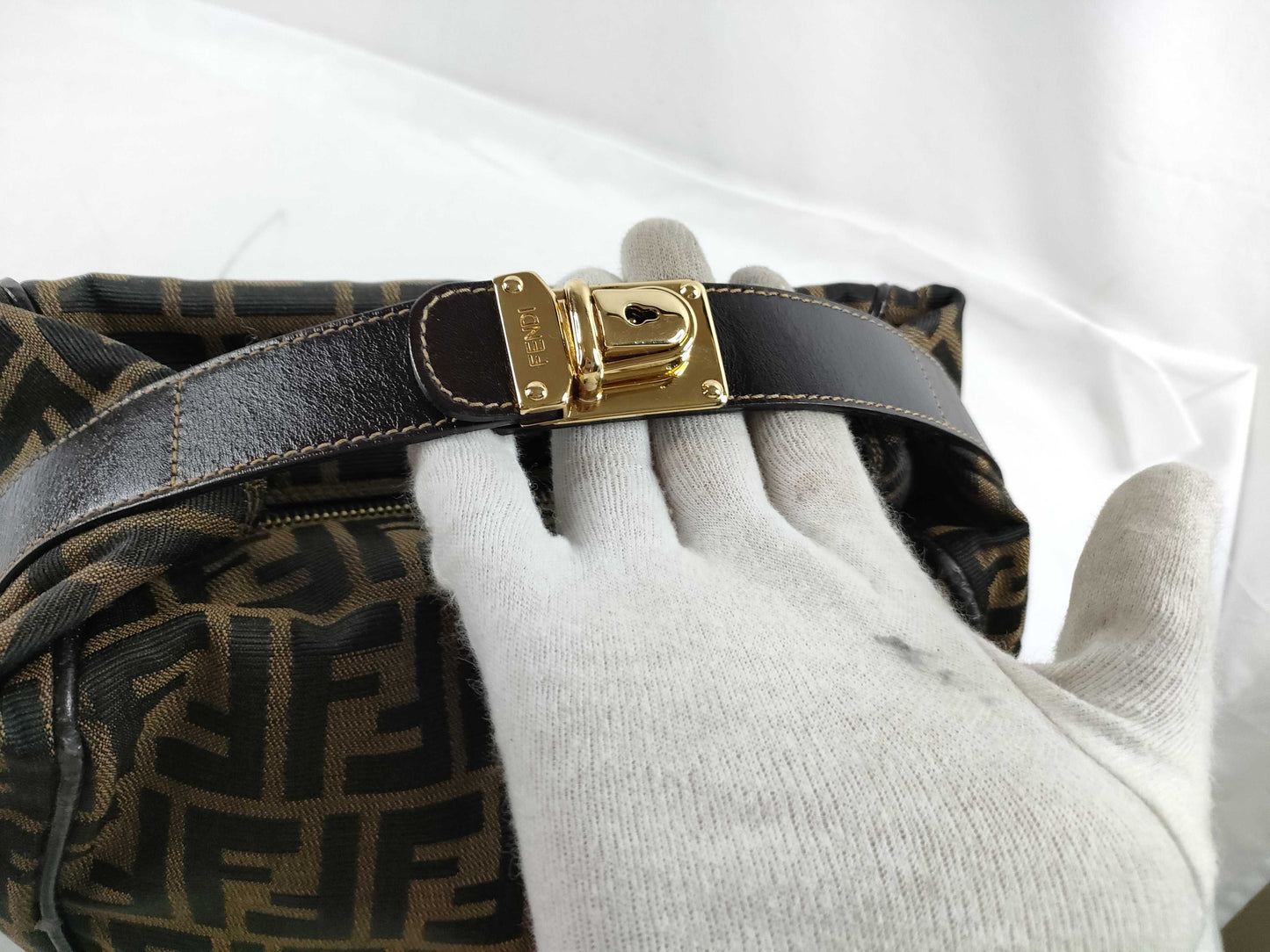 FENDI Zucca Canvas Handbag 2291 26448 088 Brown