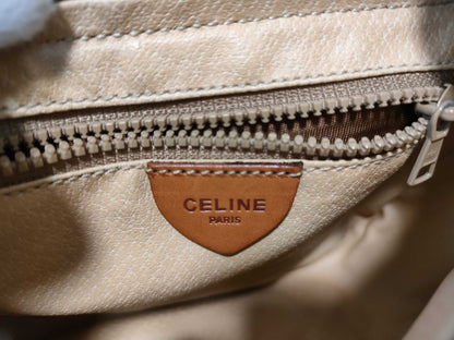 CELINE Macadam PVC and Leather Shoulder Bag M09 Brown Shoulder Bag