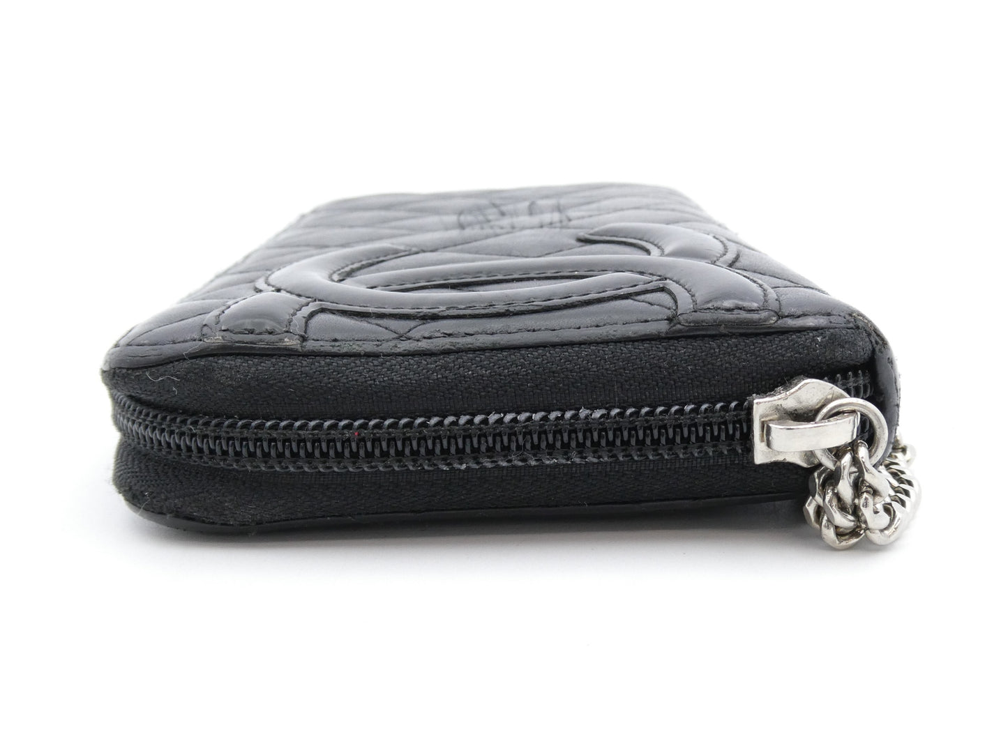 CHANEL Cambon Matelasse Coco Mark Wallet