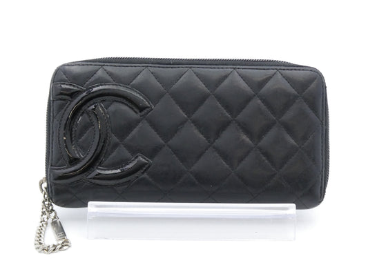 CHANEL Cambon Matelasse Coco Mark Wallet