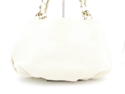 FENDI logo metal chain tote bag