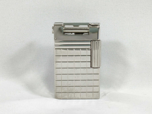 S.T.Dupont Lighter Line 1 Long Silver All-Over Pattern Hammer Style Other Accessories