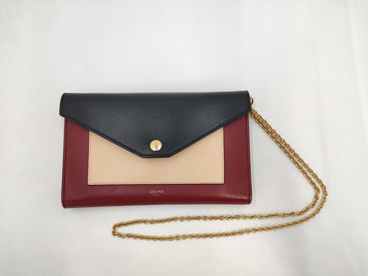 CELINE Large Flap Chain Wallet Shoulder Bag