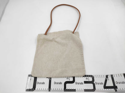 HERMES Aline Shoulder Bag Canvas Ivory