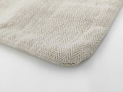 HERMES Aline Shoulder Bag Canvas Ivory