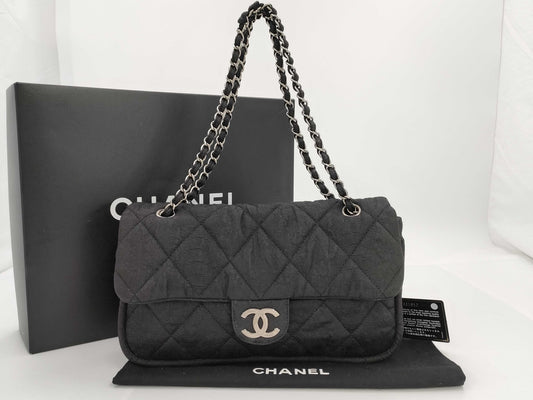 CHANEL Chain Shoulder Bag, No. 12, Black