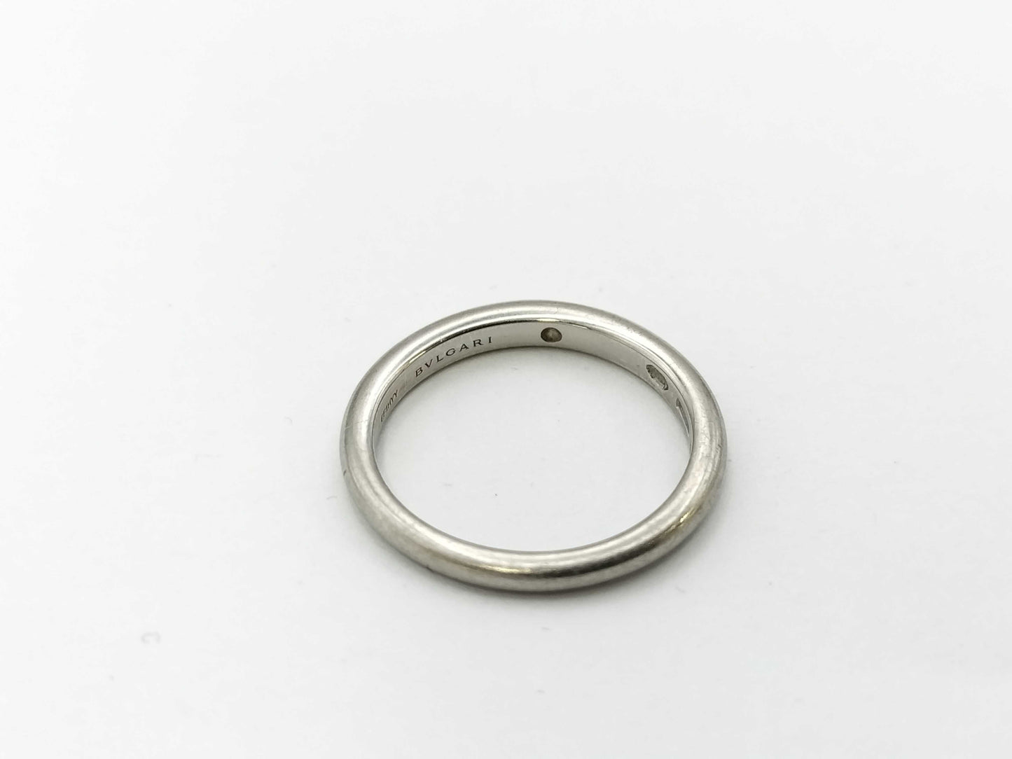 BVLGARI Band 1PD PT950 3.3g Ring 