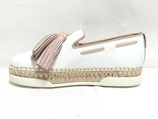 TODS Tassel Espadrille Leather Loafers Women's Size 34 1/2 Sneakers